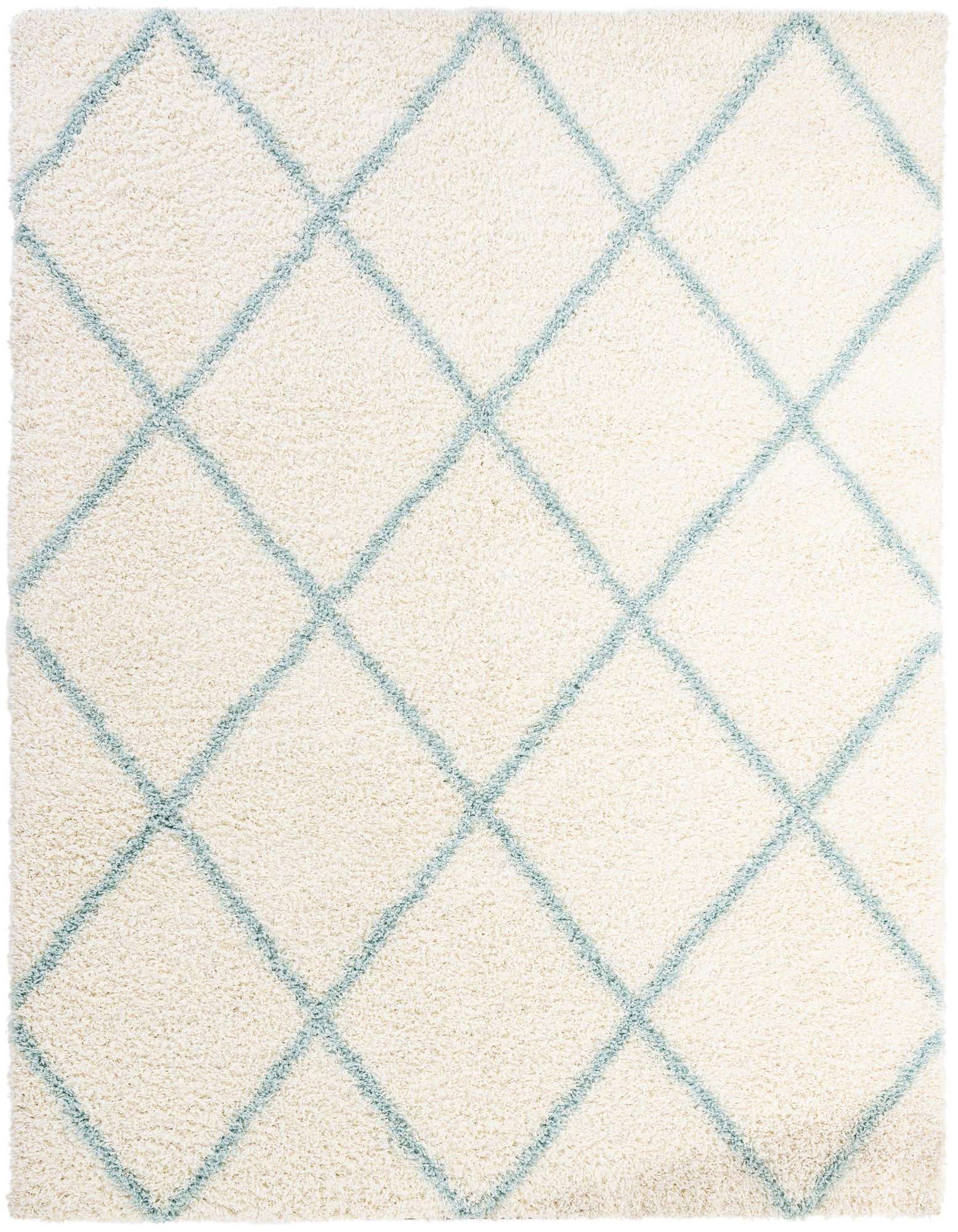 Primary image  8' x 10' 3 Lattice Shag Rug