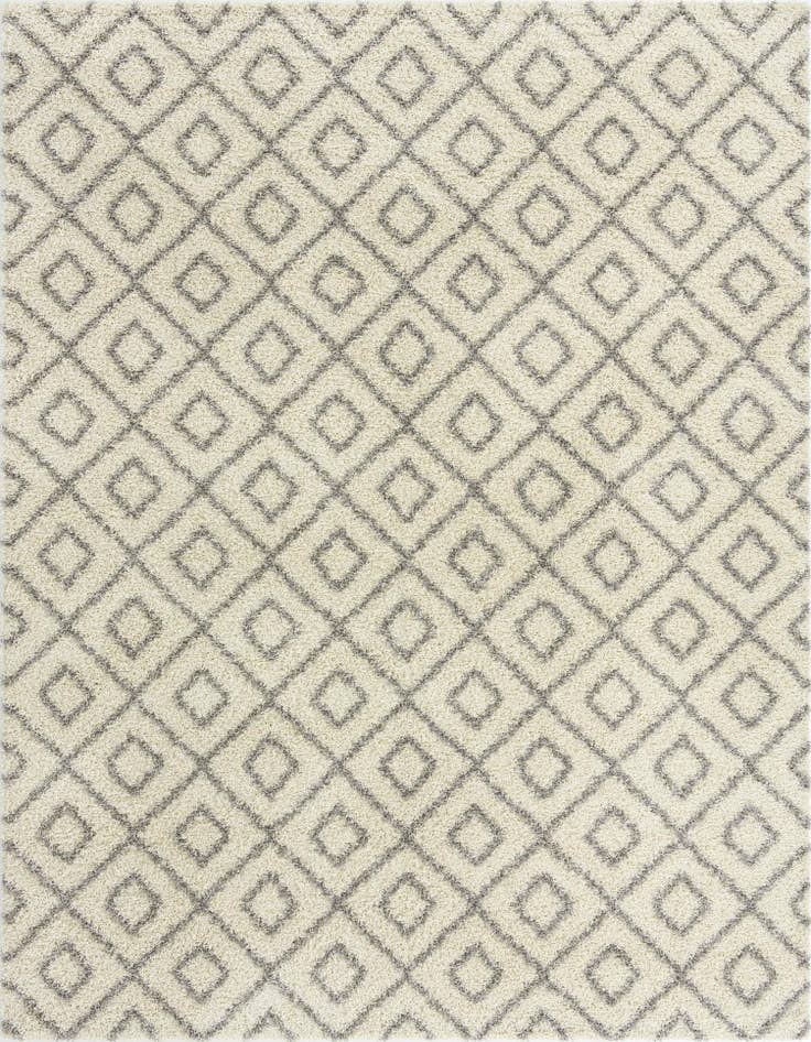 Detail image of  10' 8 x 14' Lattice Shag Rug