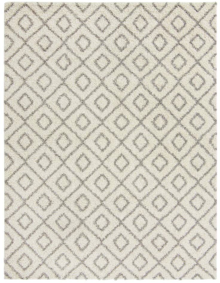 Detail image of  10' x 13' Lattice Shag Rug