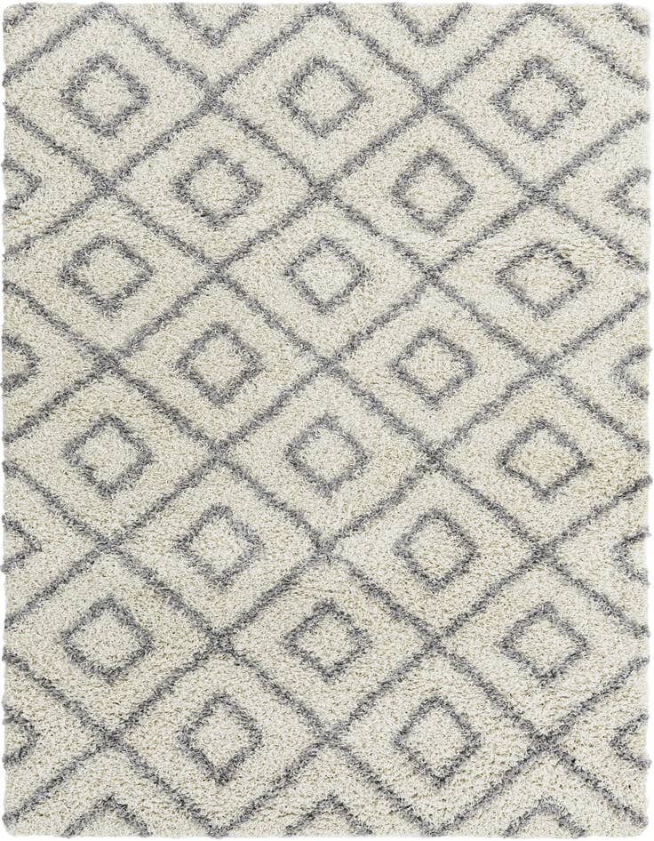 Detail image of  5' 3 x 8' Lattice Shag Rug