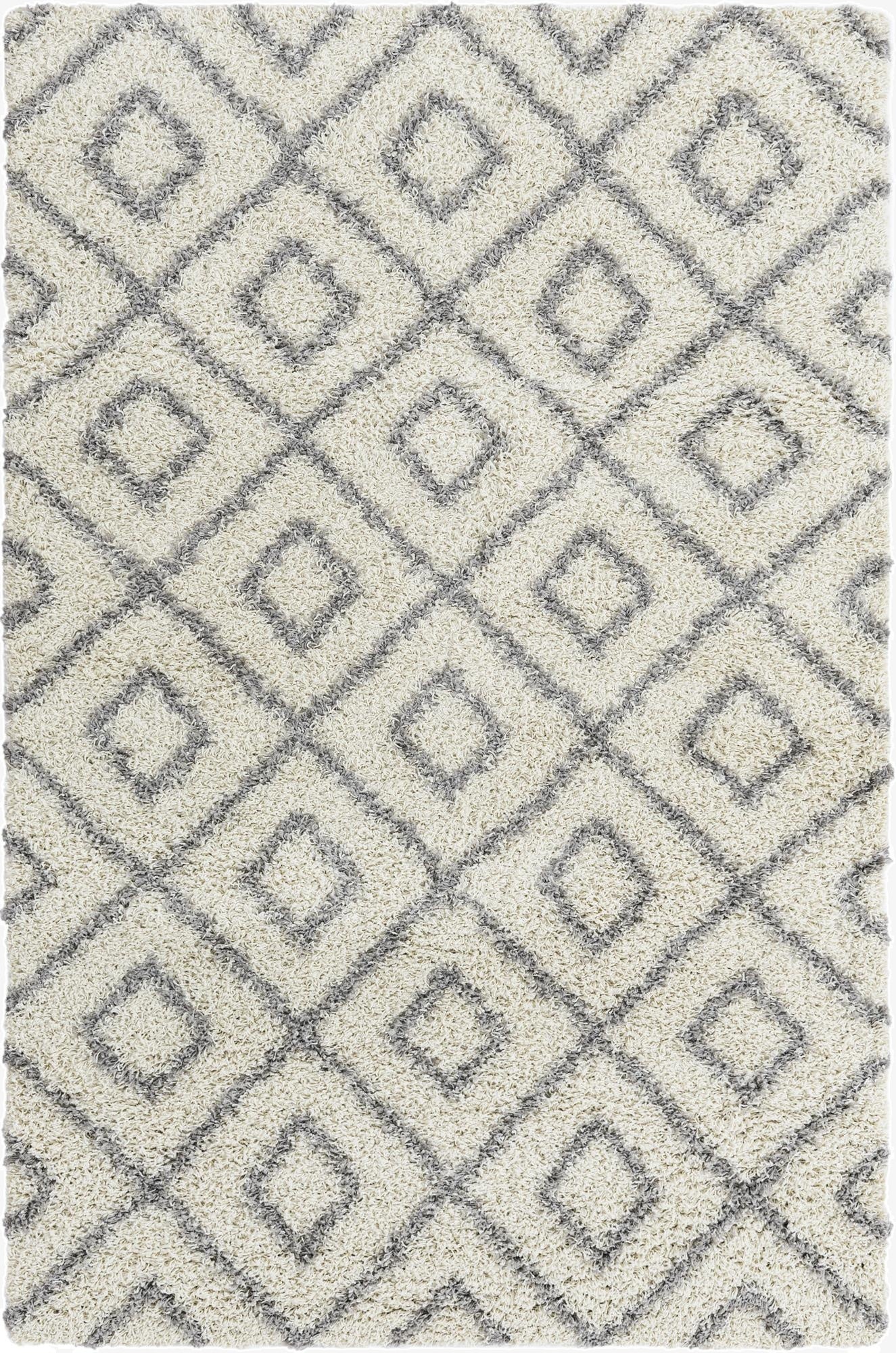  5' 3 x 8' Lattice Shag Rug