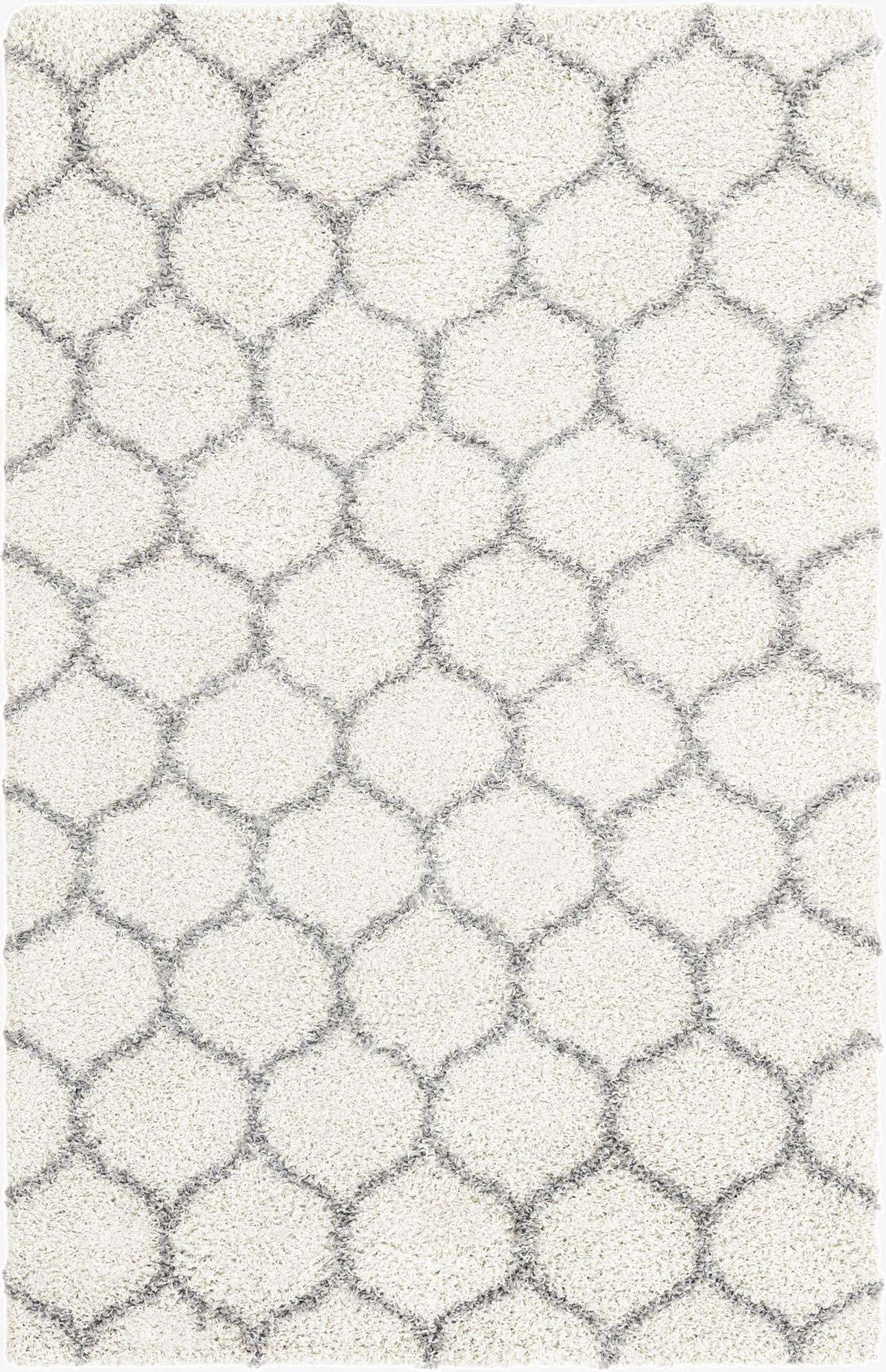  5' 3 x 8' Lattice Shag Rug