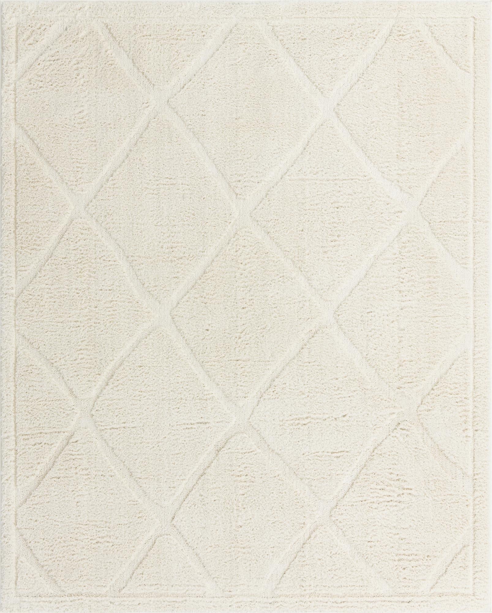  7' 10 x 11' Lattice Shag Rug