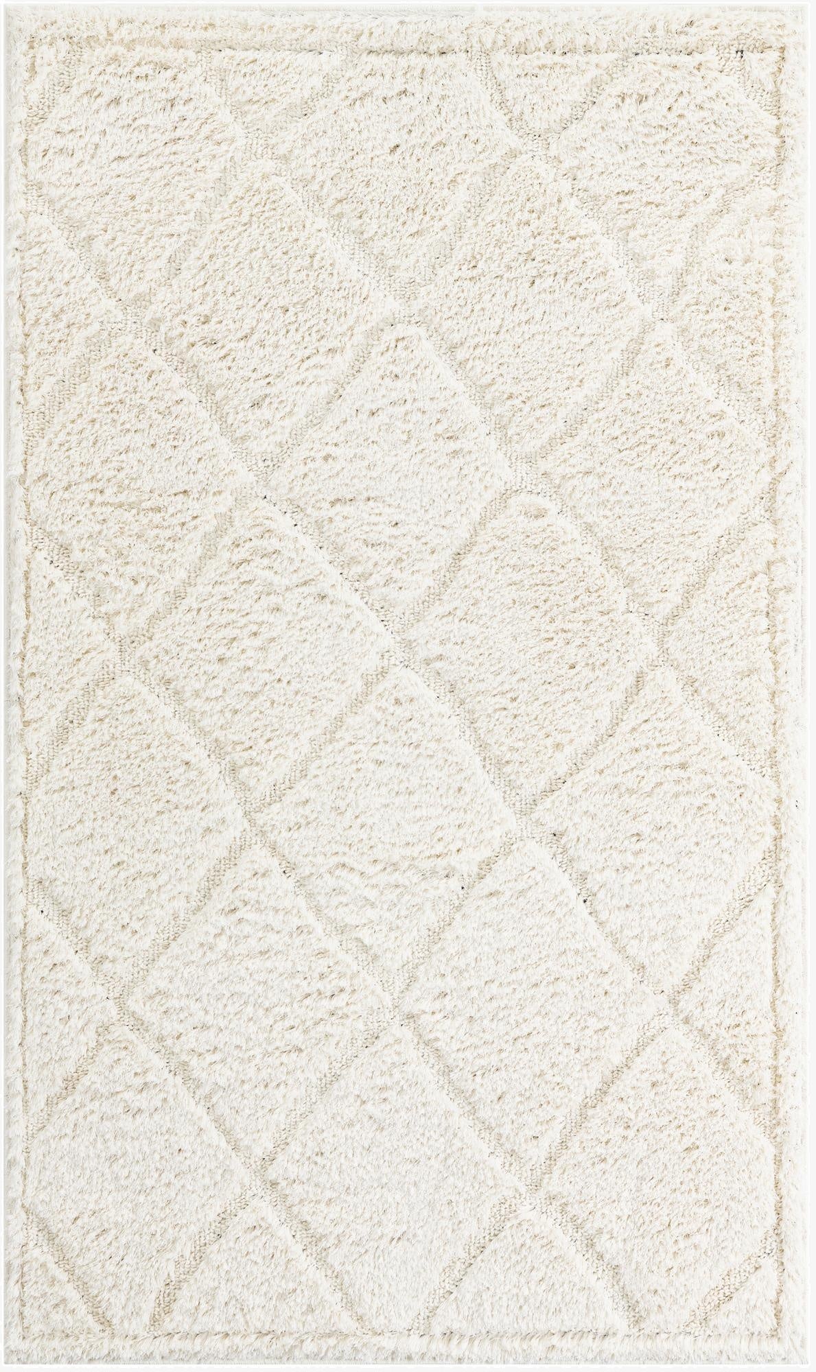  3' 3 x 5' 3 Lattice Shag Rug