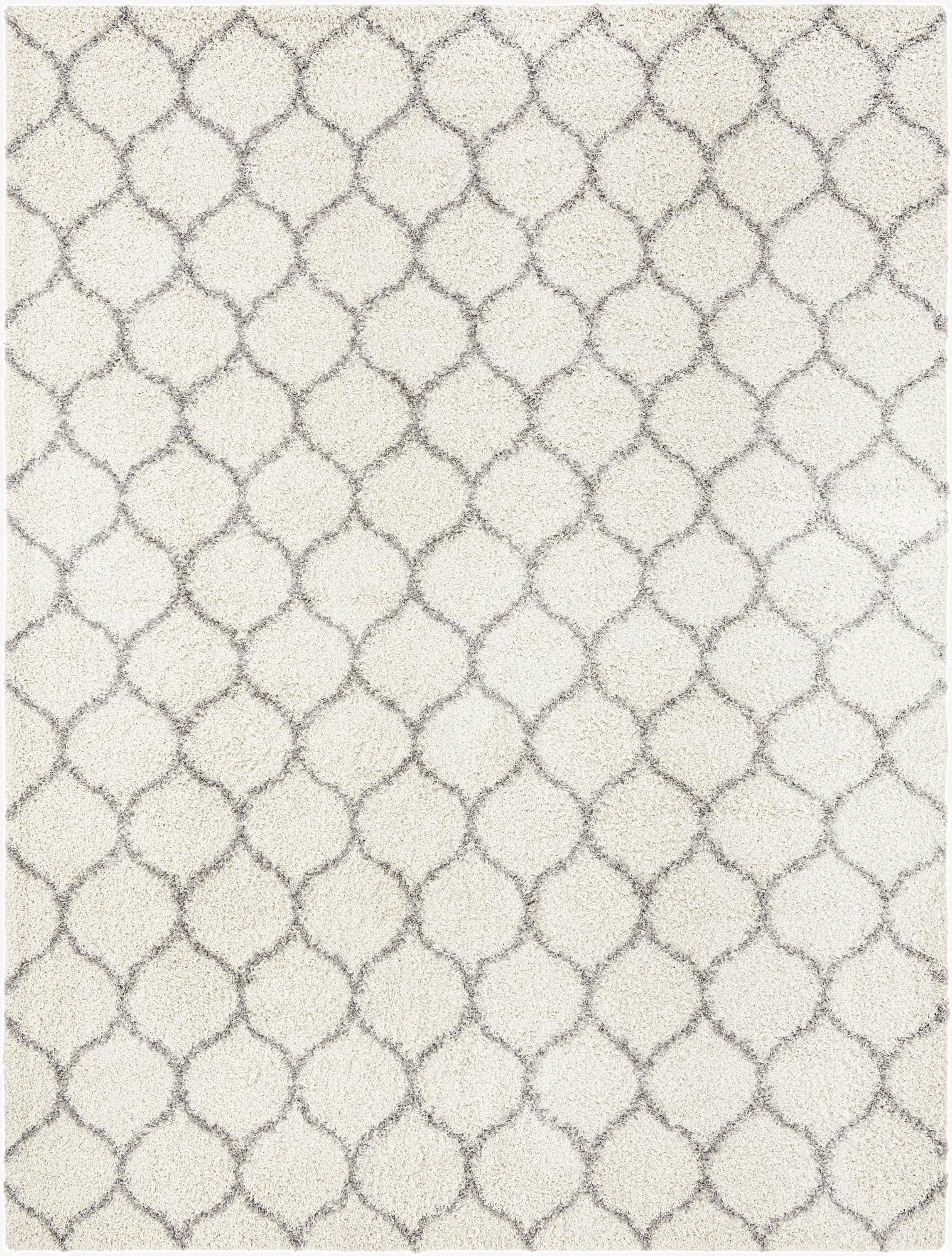 10' x 13' Lattice Shag Rug