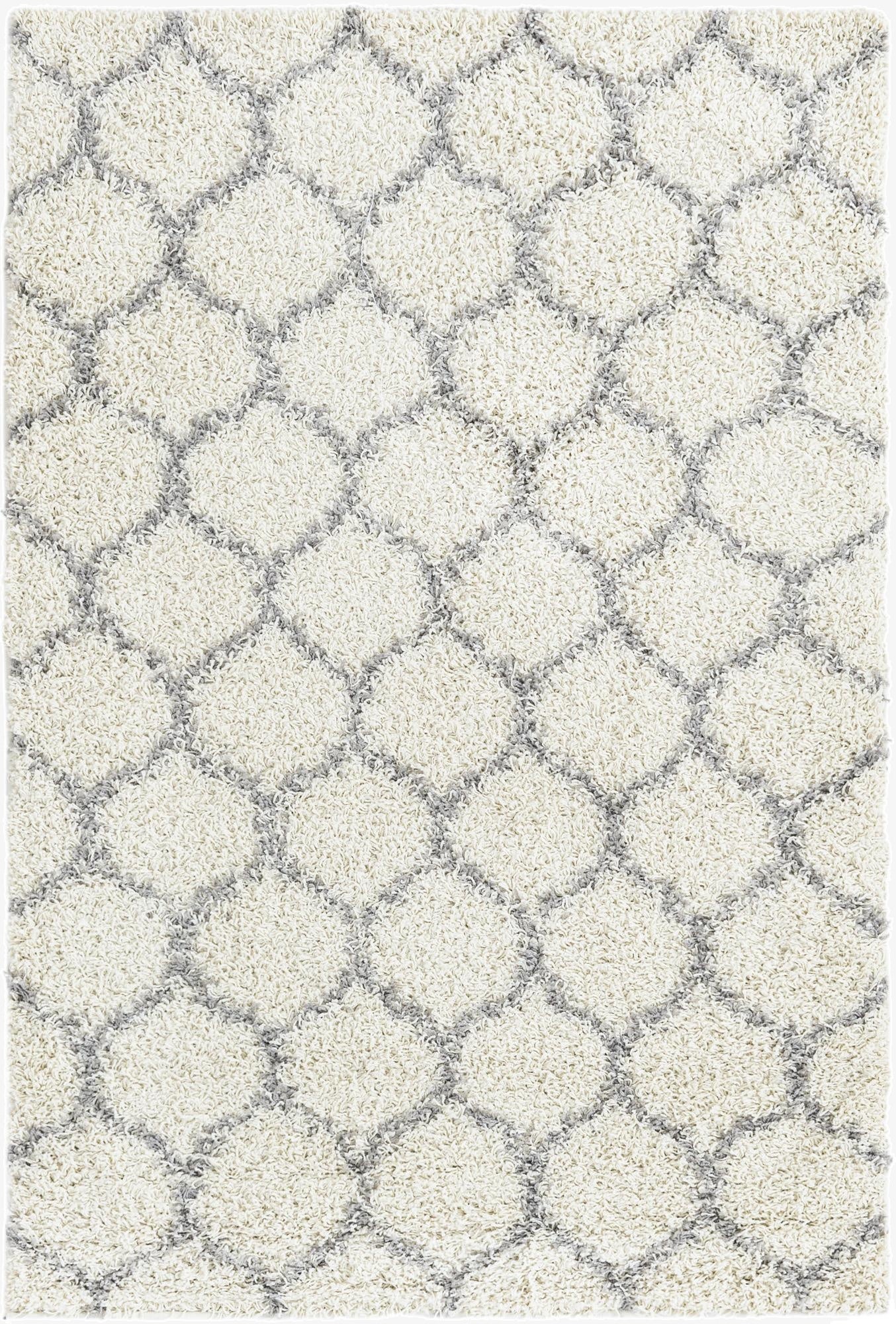  4' x 6' Lattice Shag Rug