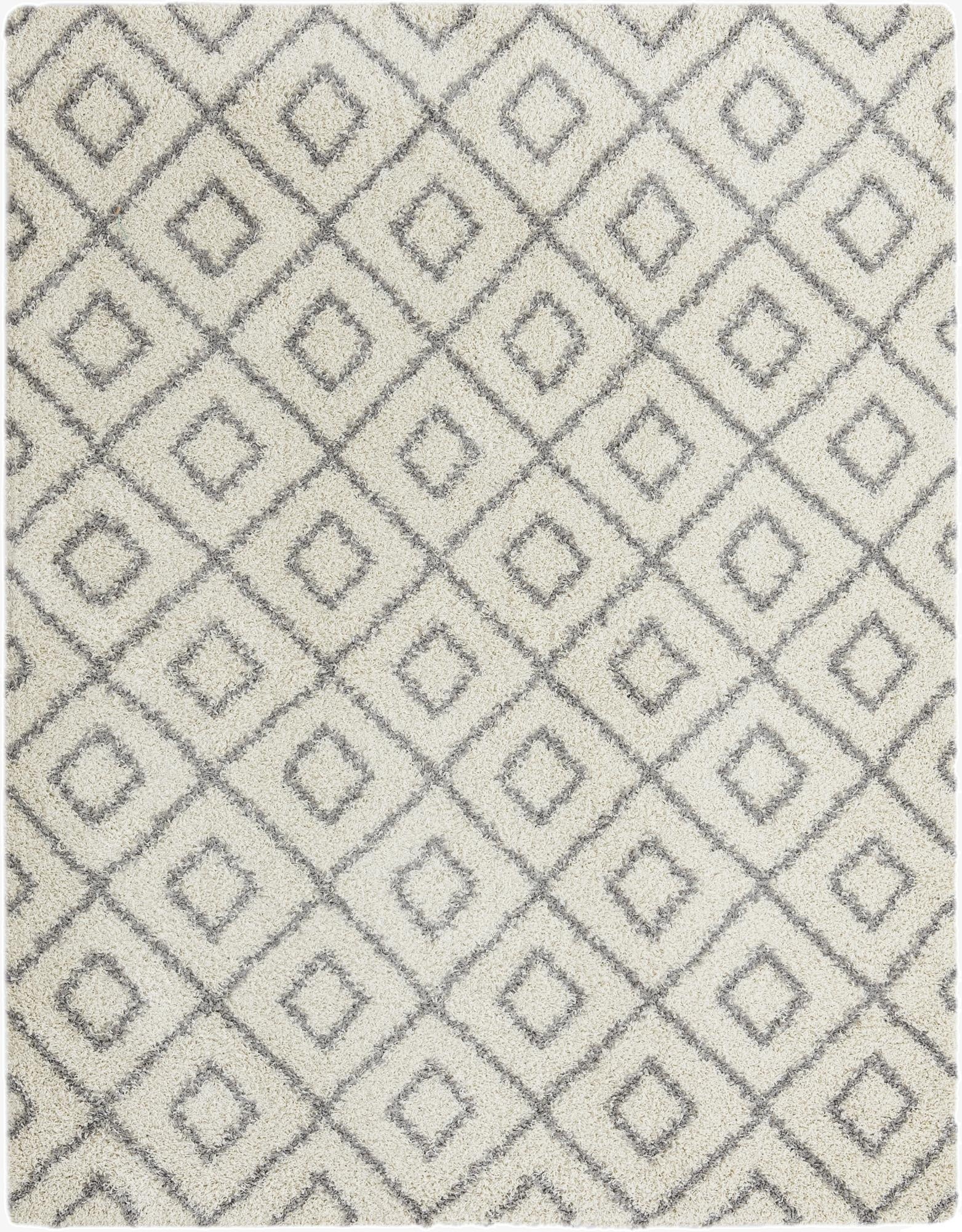 7' 10 x 10' Lattice Shag Rug