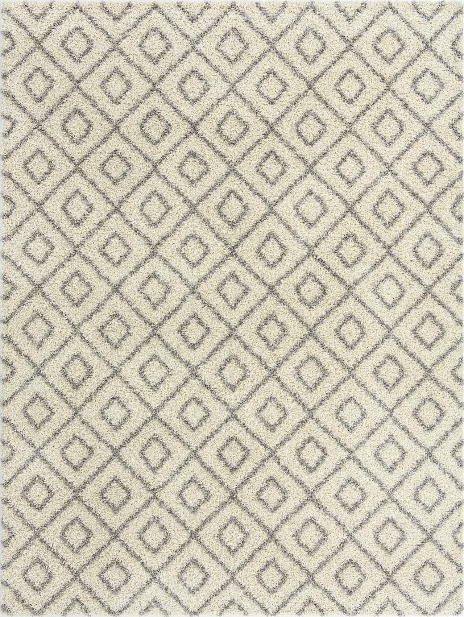  10' 8 x 14' Lattice Shag Rug