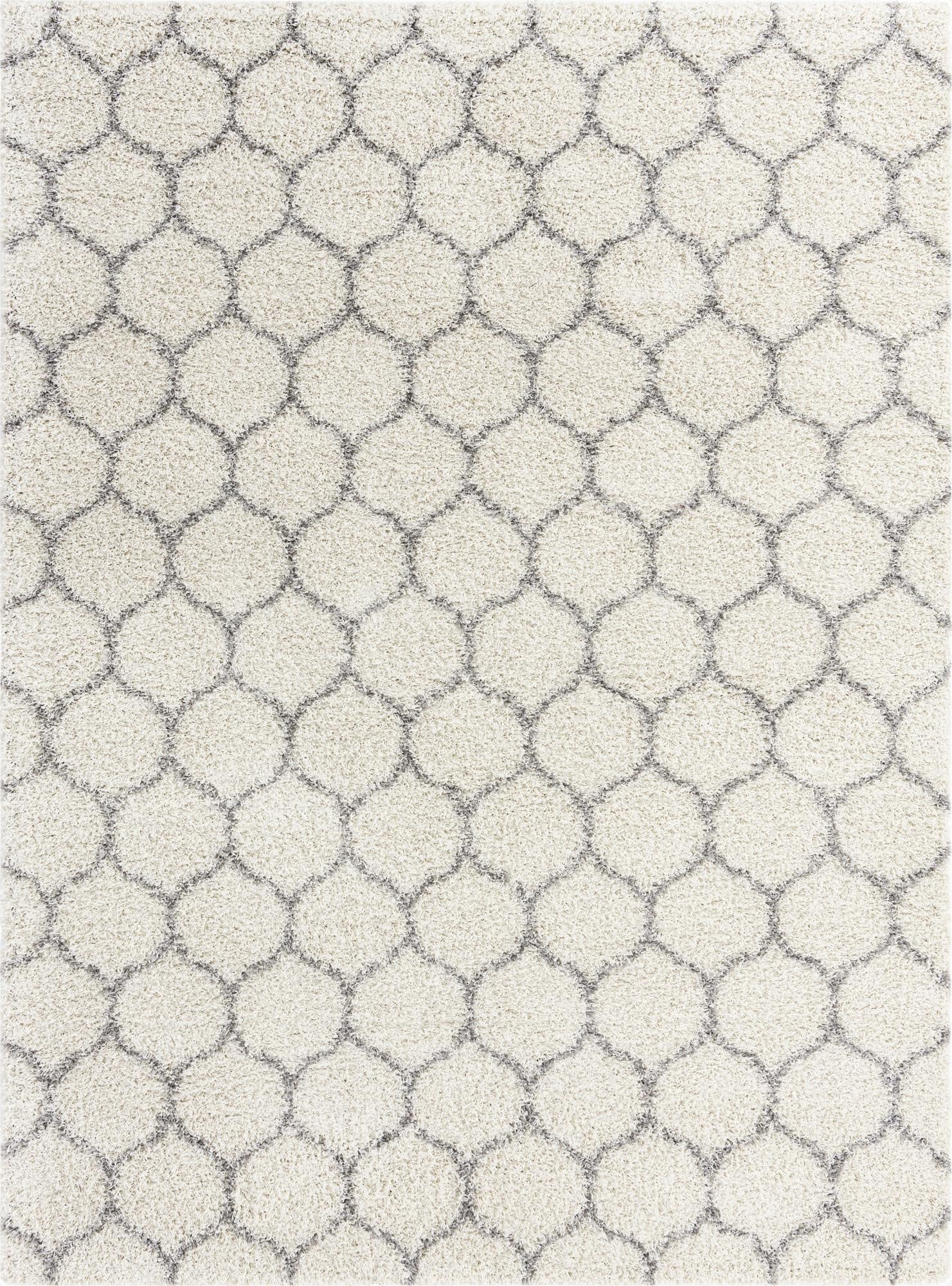  9' x 12' Lattice Shag Rug