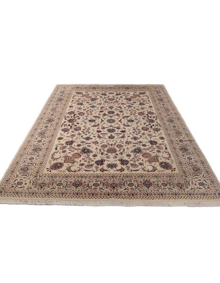 Detail image of  10' x 14' 3  Hand Knotted Mashad Persian Wool Rug