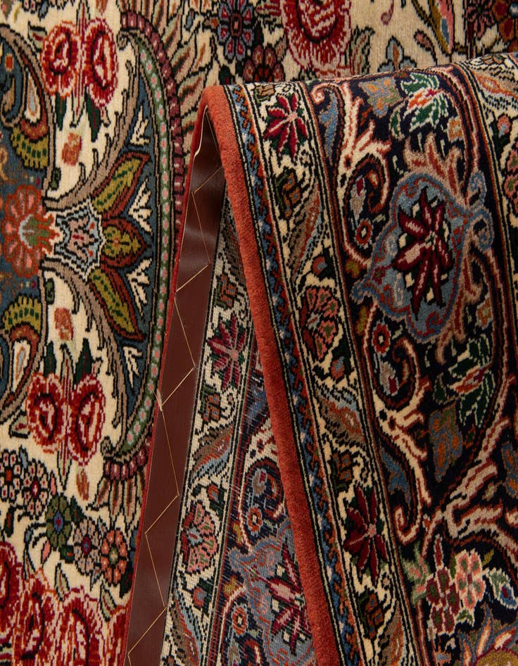 Detail image of  6' 7 x 9' 4  Hand Knotted Mashad Persian Wool Rug