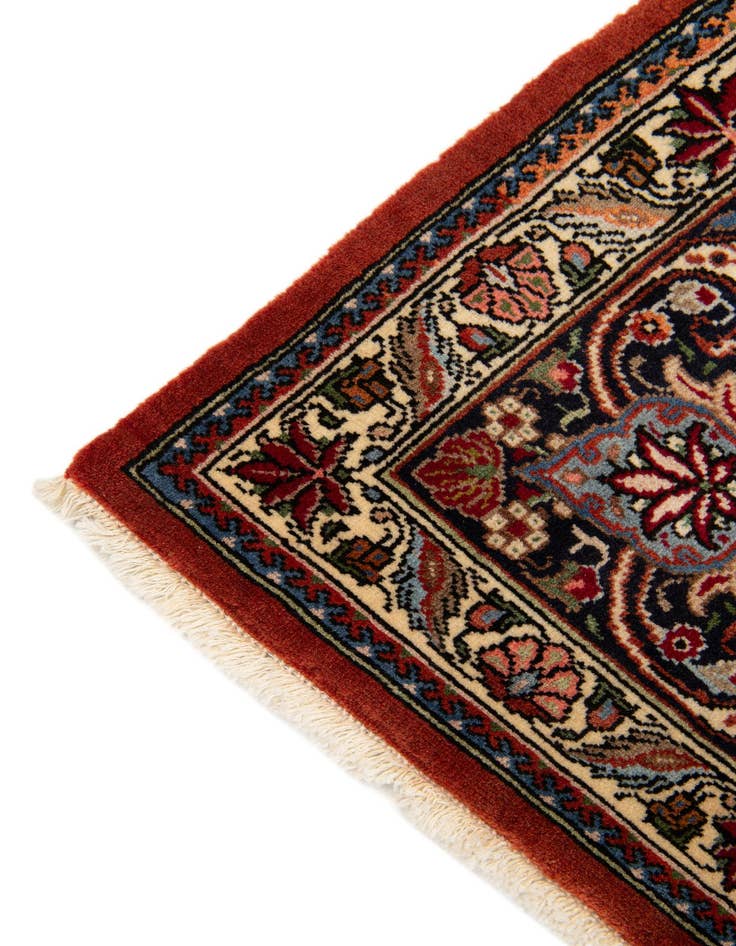 Detail image of  6' 7 x 9' 4  Hand Knotted Mashad Persian Wool Rug