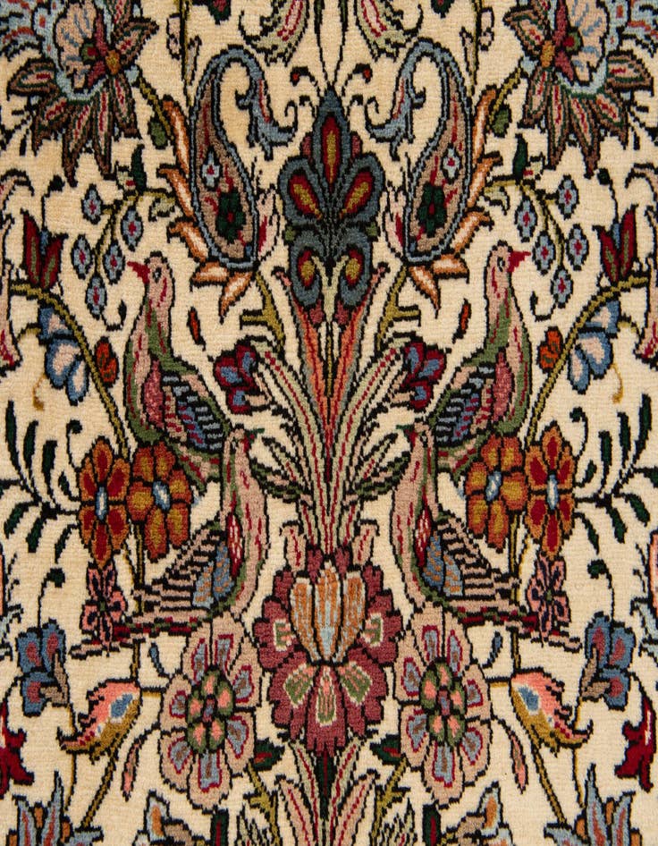 Detail image of  6' 7 x 9' 4  Hand Knotted Mashad Persian Wool Rug