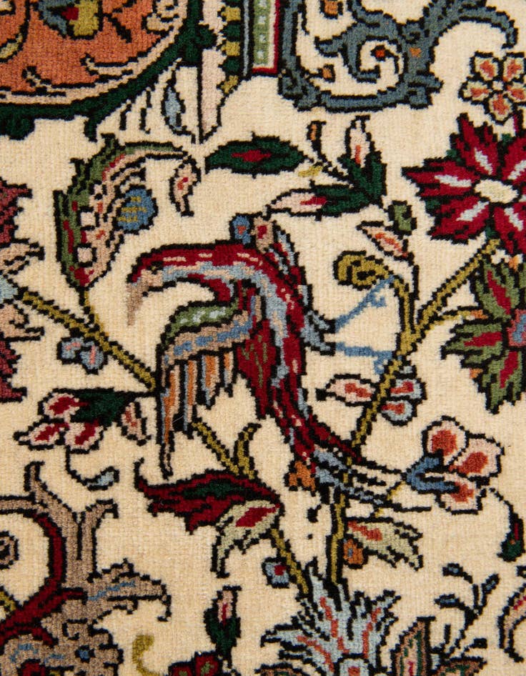 Detail image of  6' 7 x 9' 4  Hand Knotted Mashad Persian Wool Rug