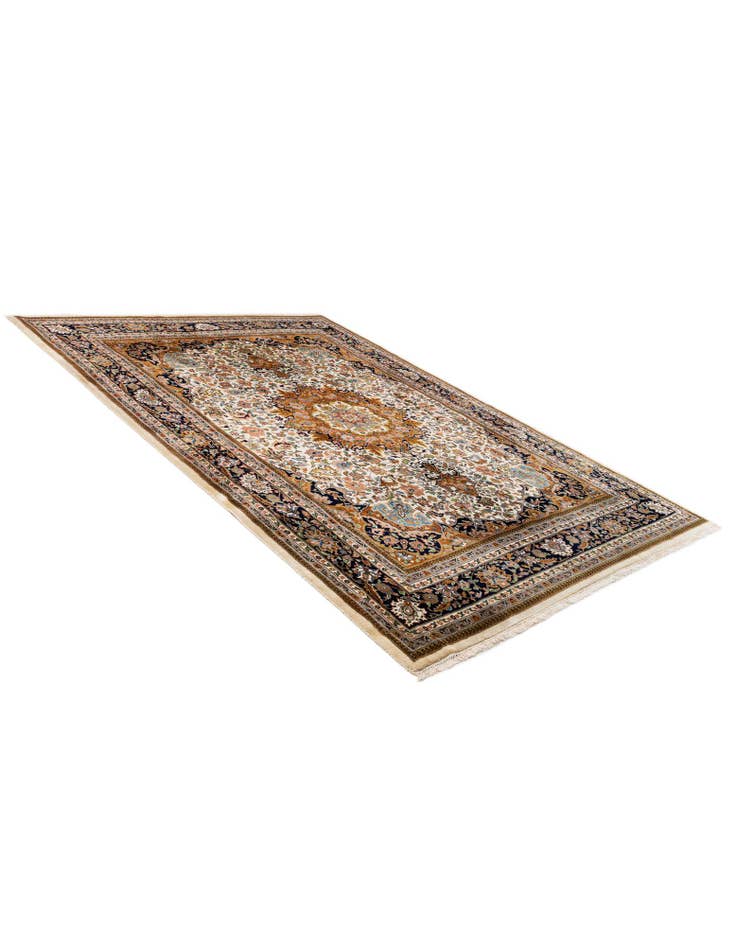 Detail image of  8' 2 x 11' 5  Hand Knotted Mashad Oriental Wool Rug