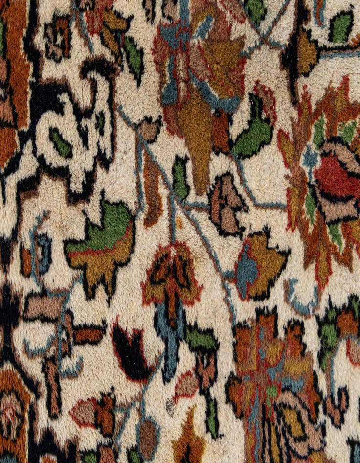 Detail image of  8' 2 x 11' 5  Hand Knotted Mashad Oriental Wool Rug