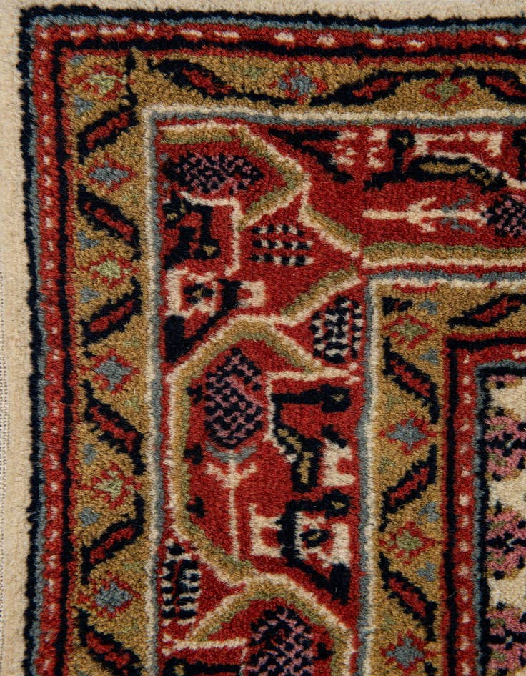 Detail image of  3' x 5' 2  Hand Knotted Mir Wool Rug