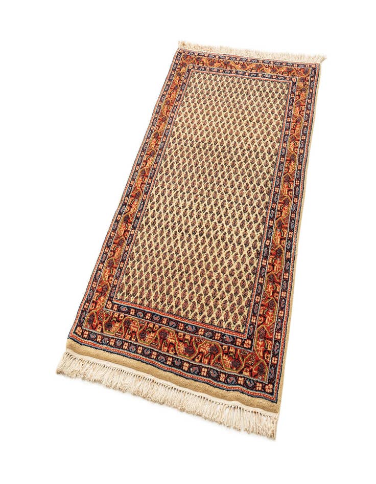 Detail image of  3' 5 x 5' 5  Hand Knotted Mir Wool Rug