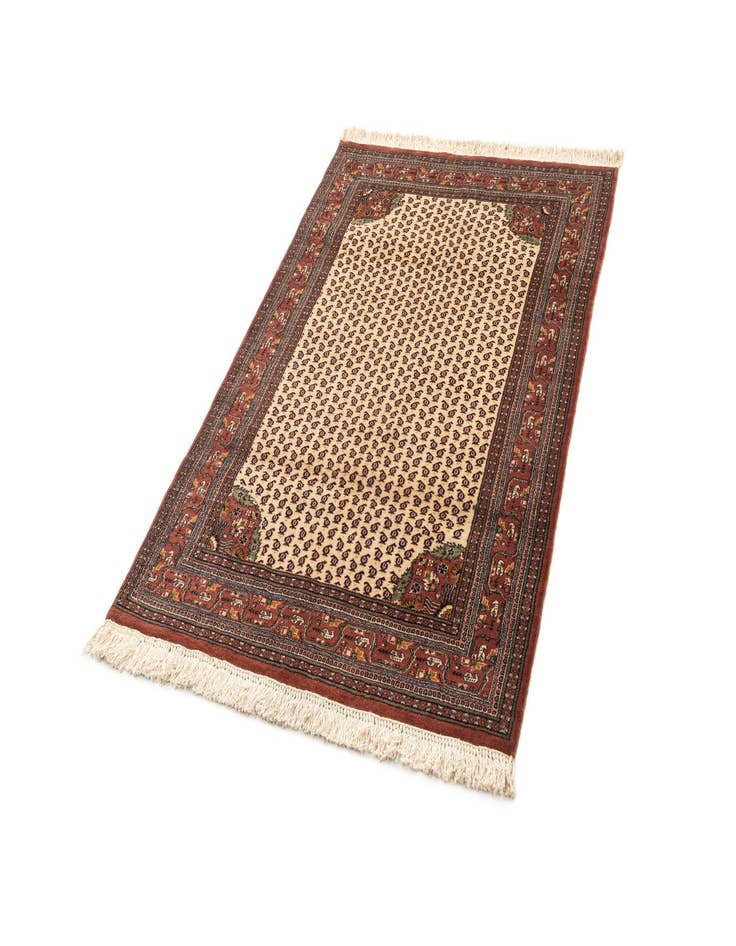 Detail image of  4' 3 x 6' 6  Hand Knotted Mir Oriental Wool Rug