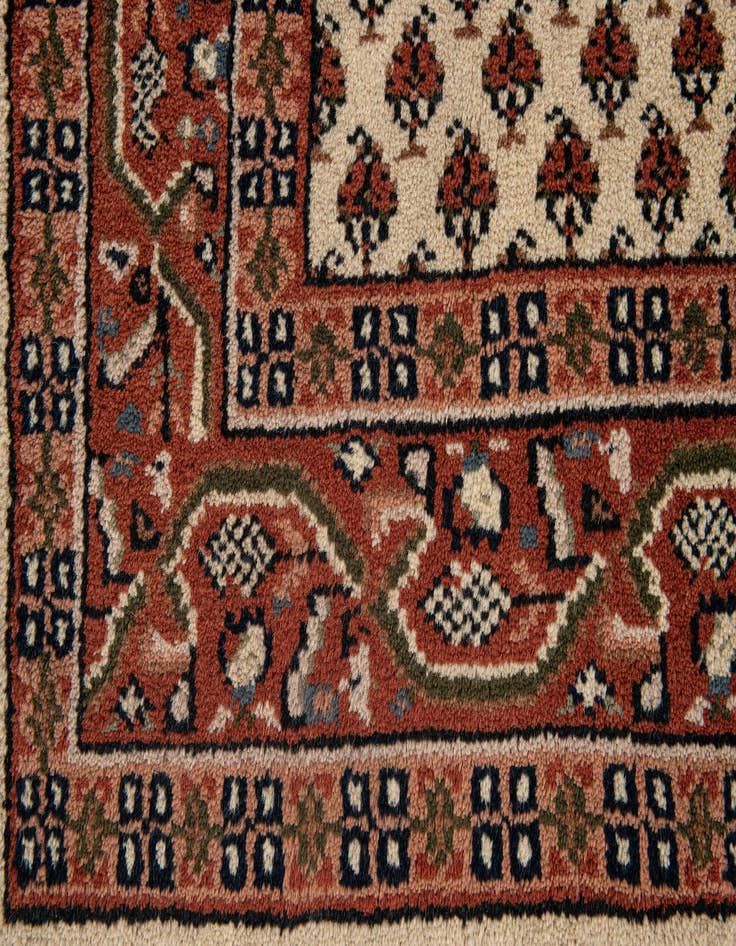 Detail image of  3' x 5' 4  Hand Knotted Mir Wool Rug