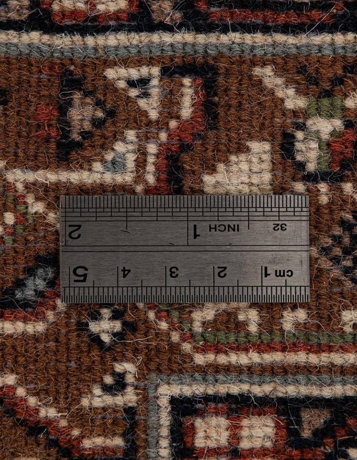 Detail image of  4' x 5' 10  Hand Knotted Mir Wool Rug