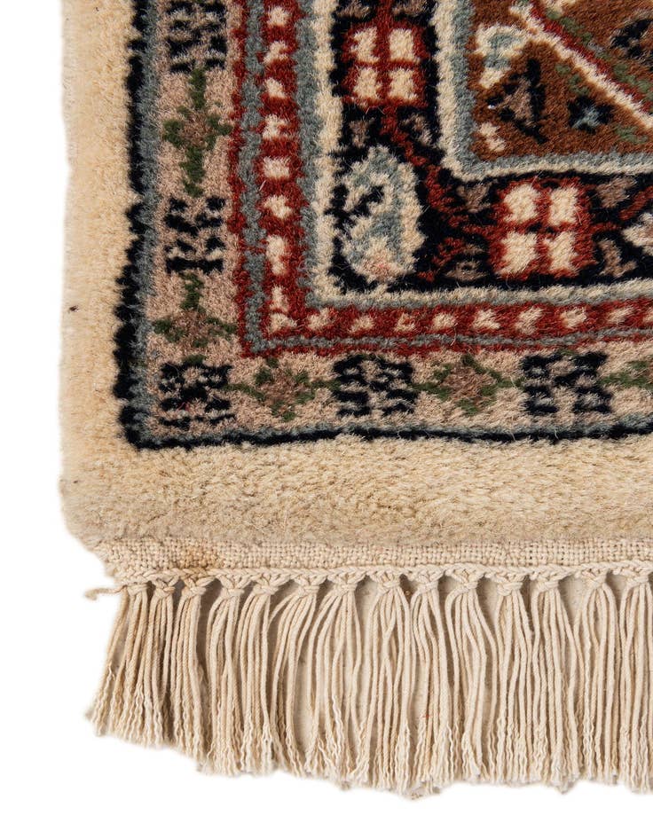 Detail image of  4' x 5' 10  Hand Knotted Mir Wool Rug