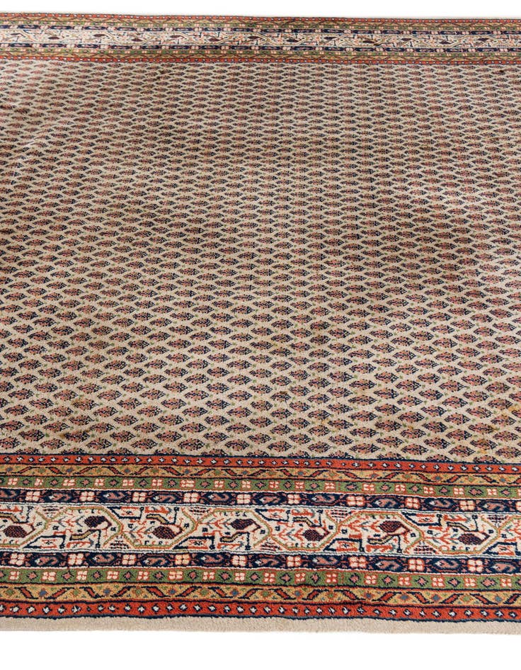 Detail image of  6' 8 x 9' 9  Hand Knotted Mir Wool Rug