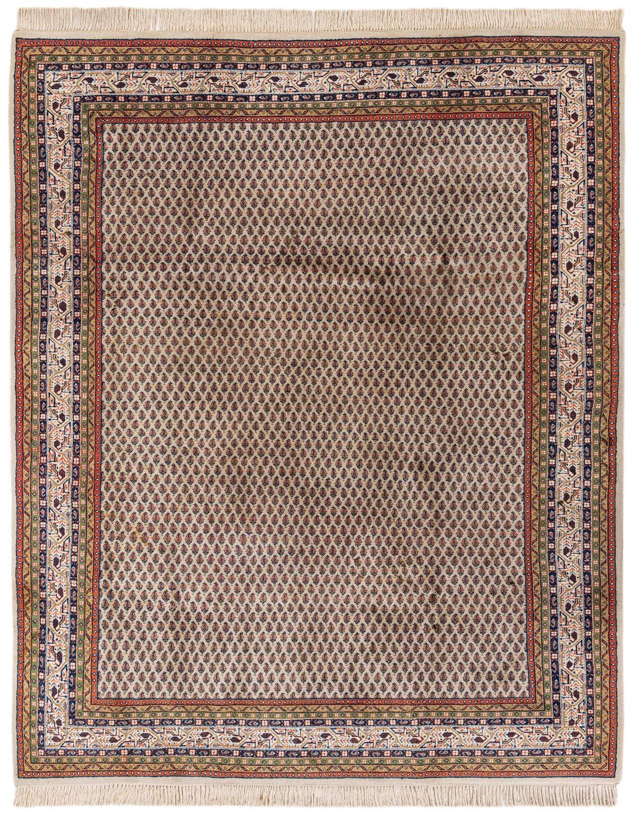 Primary image  6' 8 x 9' 9  Hand Knotted Mir Wool Rug