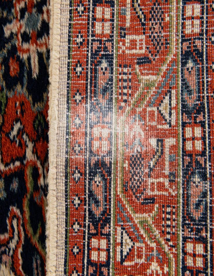 Detail image of  4' 2 x 6' 6  Hand Knotted Mir Wool Rug