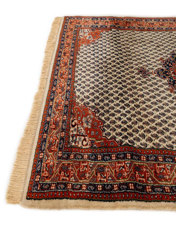 Detail image of  4' 2 x 6' 6  Hand Knotted Mir Wool Rug