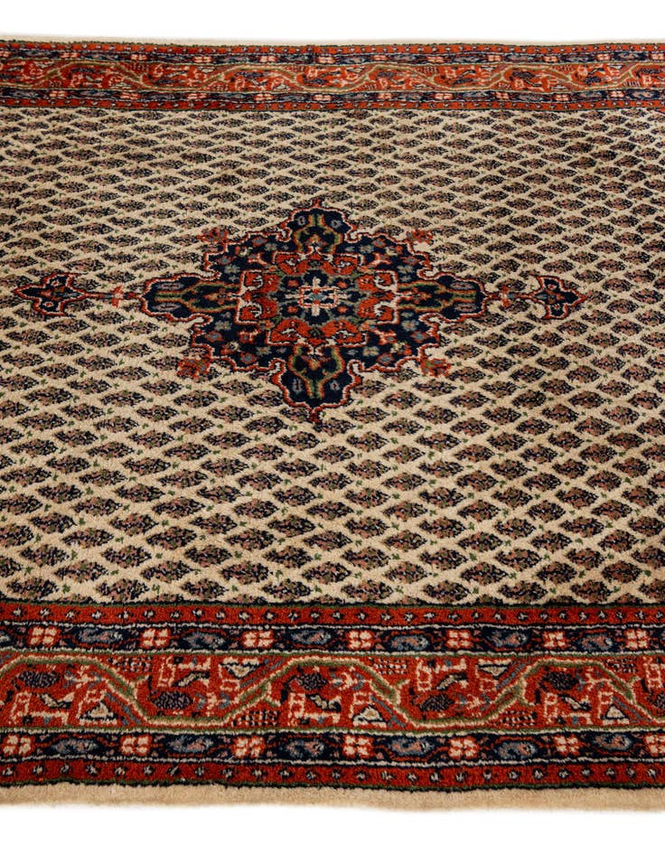 Detail image of  4' 2 x 6' 6  Hand Knotted Mir Wool Rug