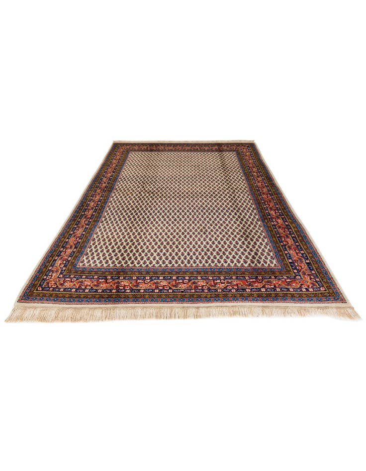 Detail image of  5' 10 x 8'  Hand Knotted Mir Wool Rug