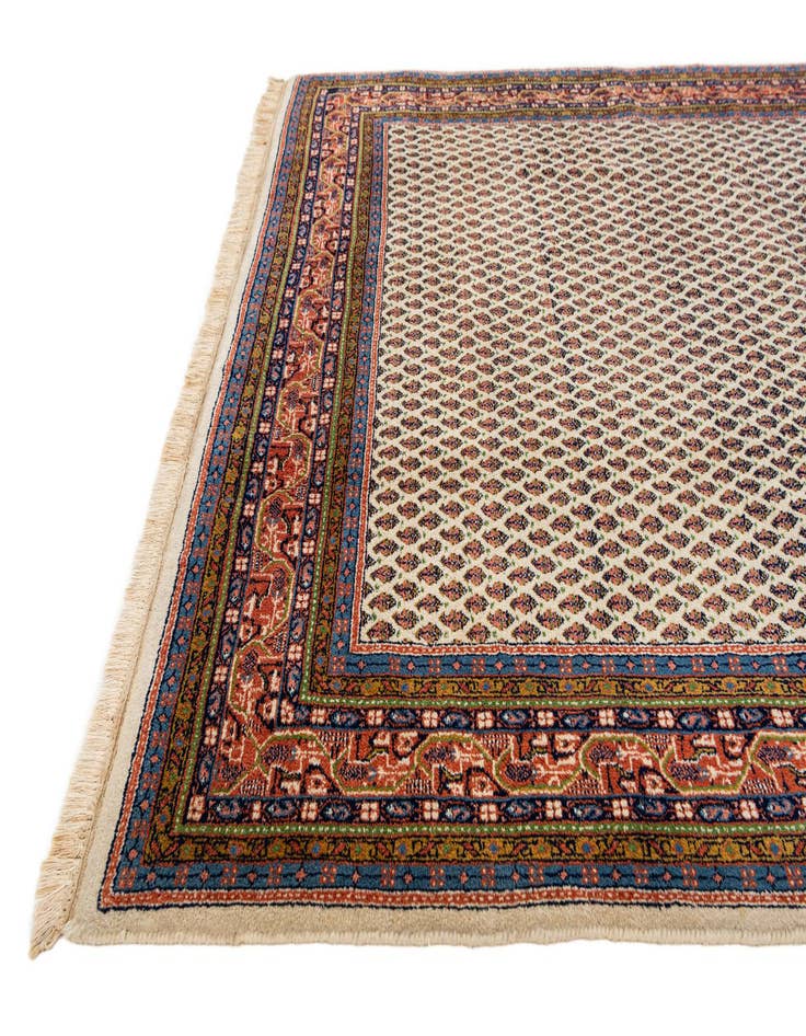 Detail image of  5' 10 x 8'  Hand Knotted Mir Wool Rug