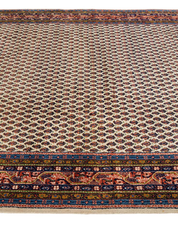 Detail image of  5' 10 x 8'  Hand Knotted Mir Wool Rug