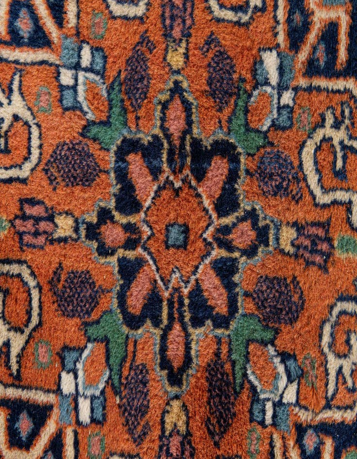 Detail image of  8' 8 x 11' 6  Hand Knotted Mir Wool Rug