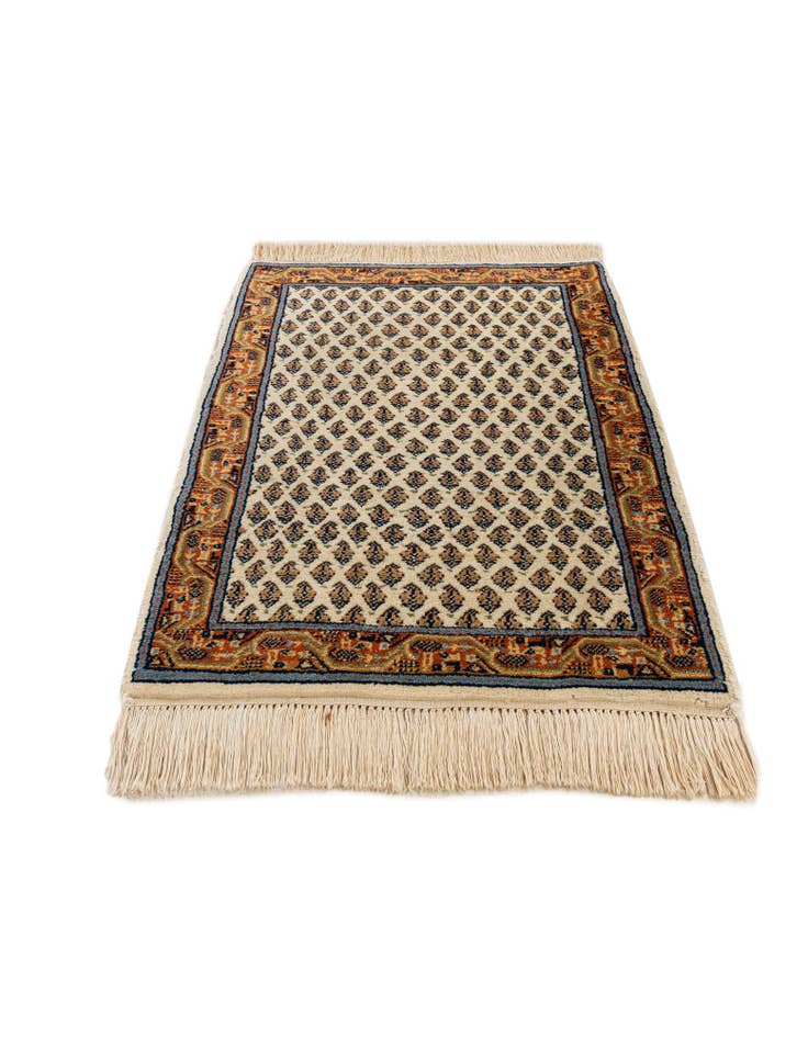 Detail image of  2' 1 x 2' 11  Hand Knotted Mir Wool Rug