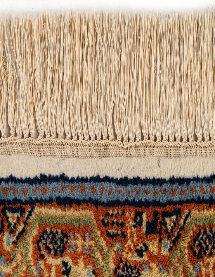 Detail image of  2' 1 x 2' 11  Hand Knotted Mir Wool Rug