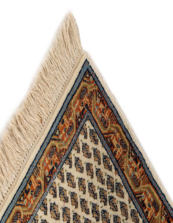 Detail image of  2' 1 x 2' 11  Hand Knotted Mir Wool Rug