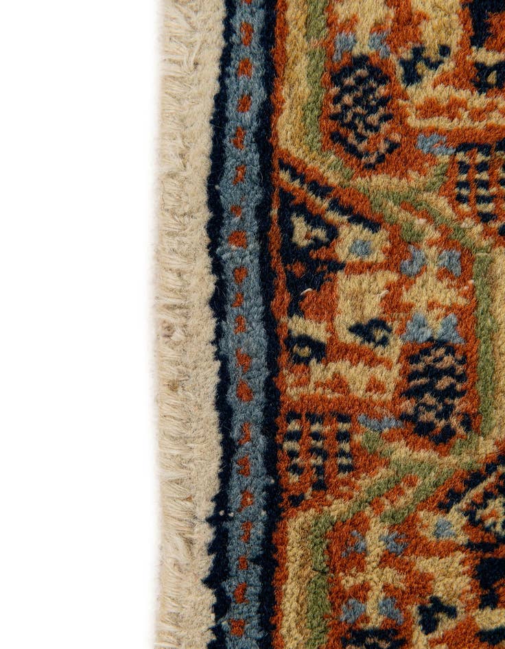 Detail image of  2' 1 x 2' 11  Hand Knotted Mir Wool Rug