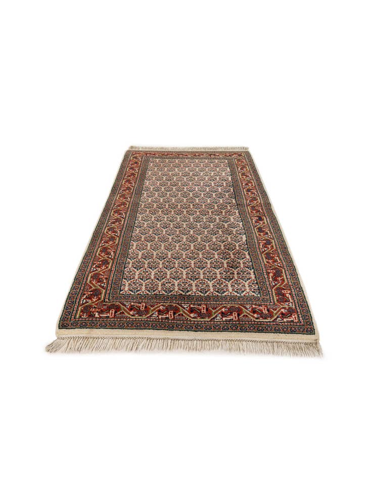 Detail image of  3' 1 x 5' 4  Hand Knotted Mir Wool Rug