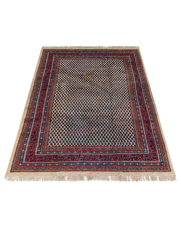 Detail image of  6' 9 x 9' 9  Hand Knotted Mir Wool Rug