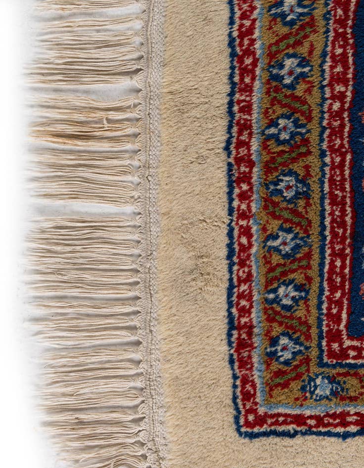 Detail image of  6' 9 x 9' 9  Hand Knotted Mir Wool Rug