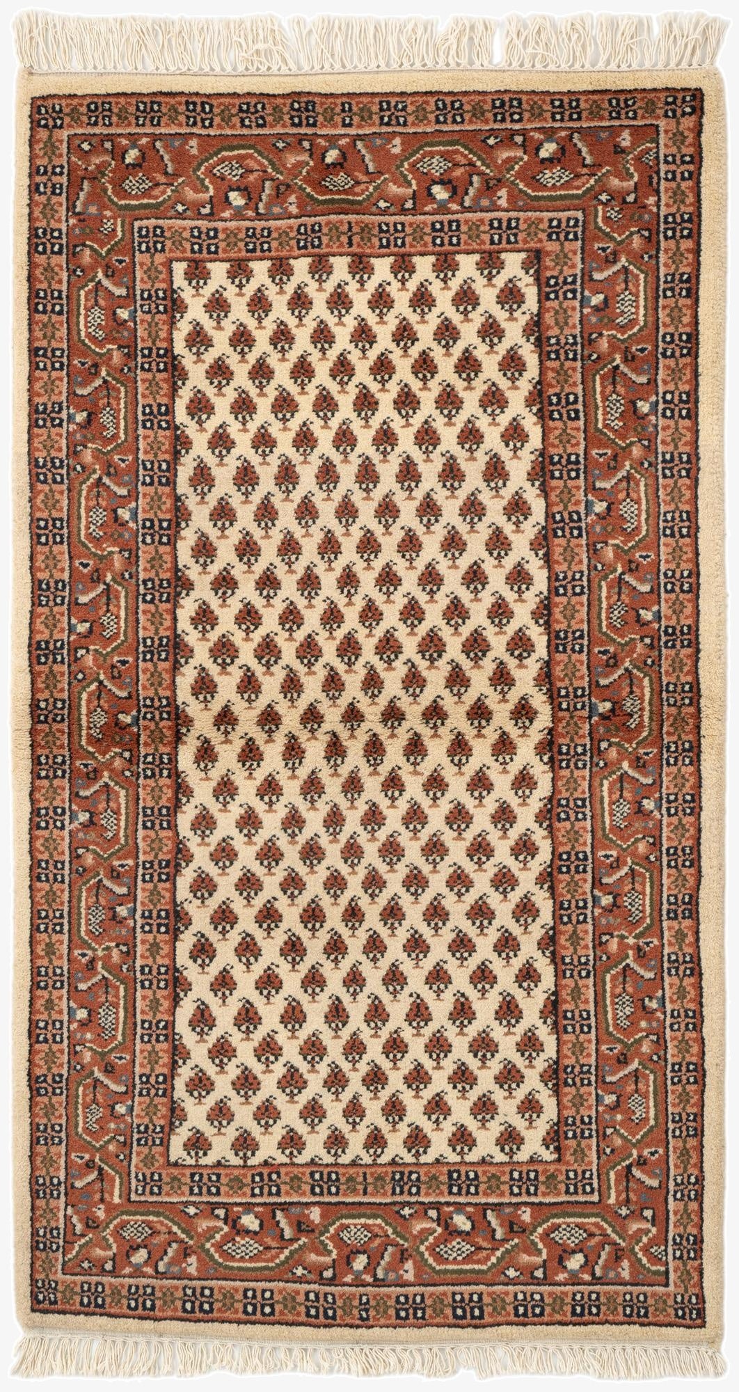  3' x 5' 4  Hand Knotted Mir Wool Rug