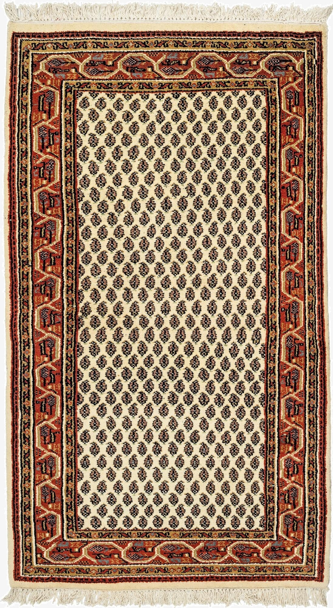  3' x 5' 2  Hand Knotted Mir Wool Rug