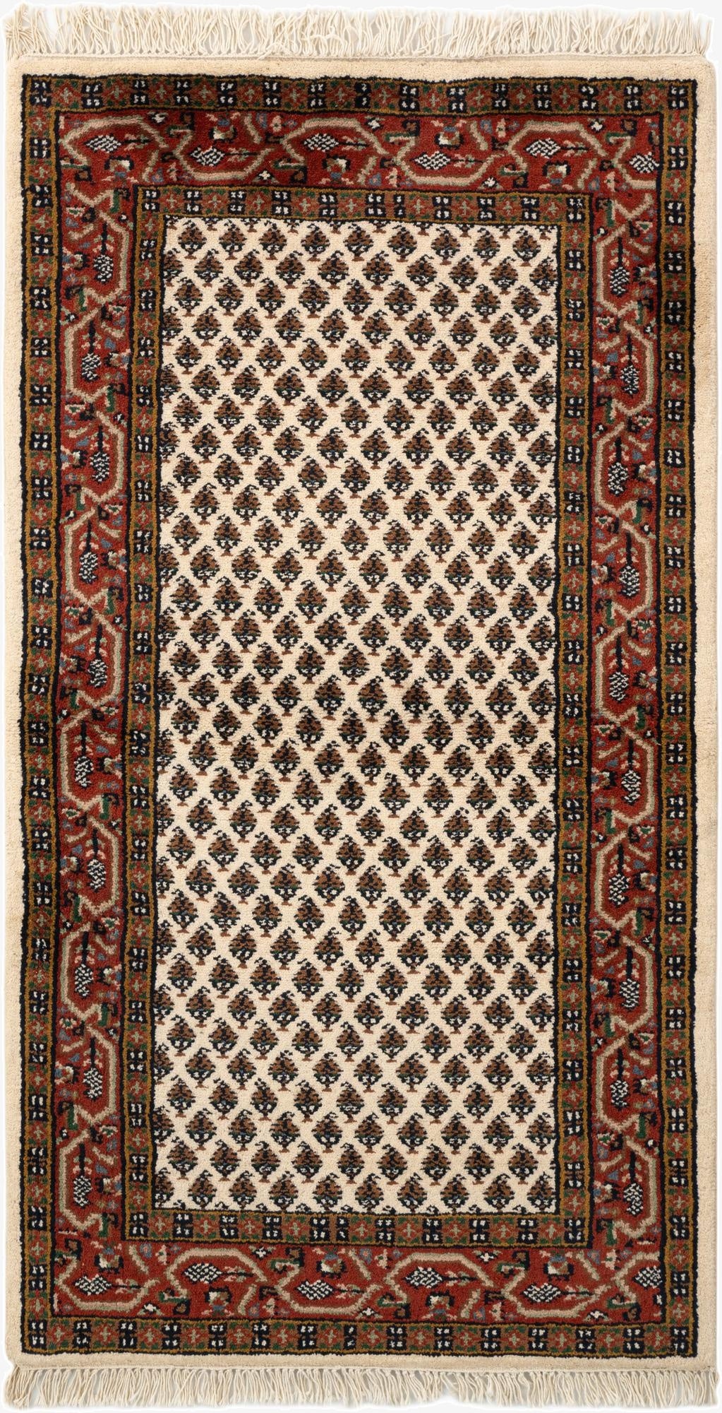  3' x 5' 4  Hand Knotted Mir Wool Rug