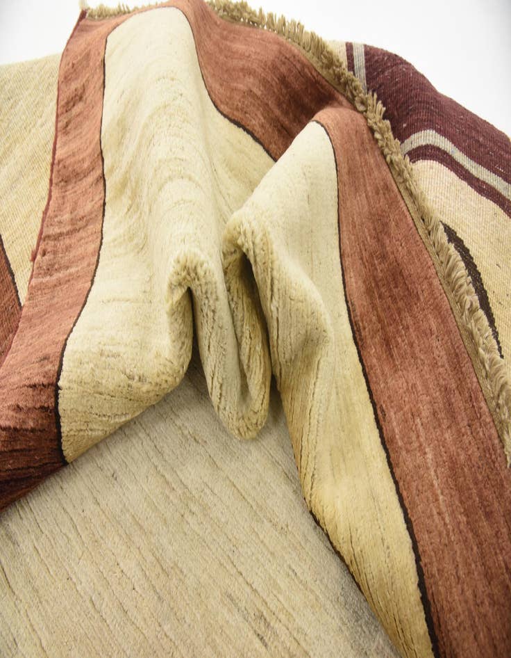 Detail image of  4' 1 x 5' 11  Hand Knotted Modern Ziegler Oriental Rug