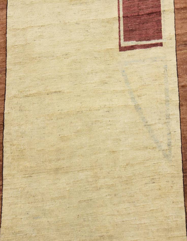 Detail image of  4' 1 x 5' 11  Hand Knotted Modern Ziegler Oriental Rug