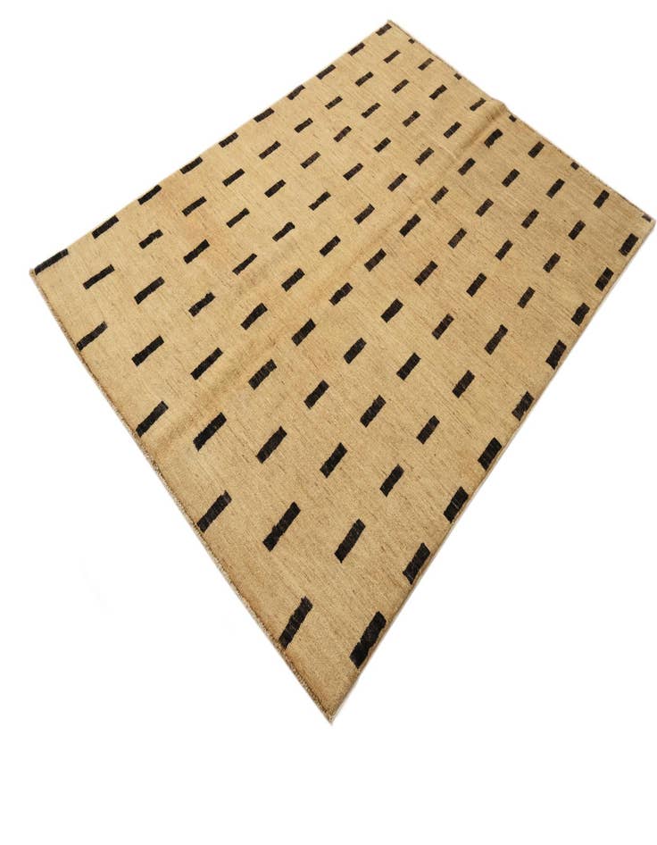 Detail image of  4' 8 x 6' 5  Hand Knotted Modern Ziegler Rug