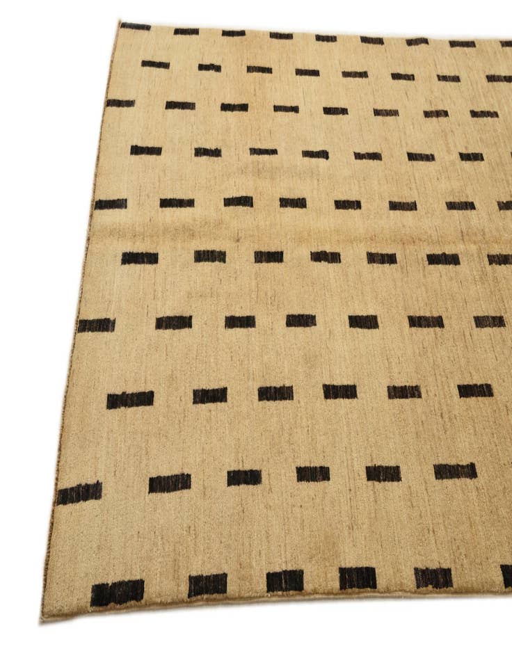 Detail image of  4' 8 x 6' 5  Hand Knotted Modern Ziegler Rug