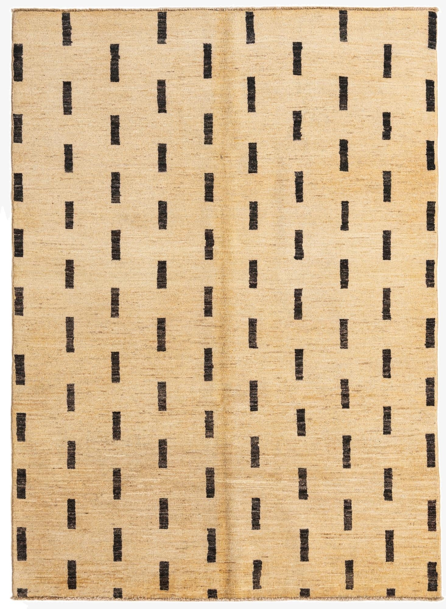  4' 8 x 6' 5  Hand Knotted Modern Ziegler Rug